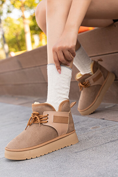 ACMZ SHOES BOOT LACED KADIN