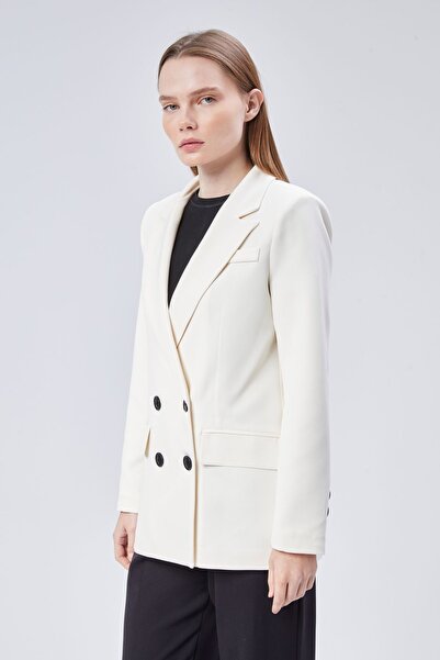 Bolivente Екрю Regular Fit підкладкована ткана куртка