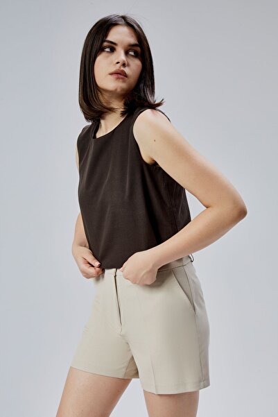 Bolivente Καφέ κανονική μπλούζα Crop