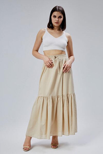 Bolivente Μινκ κανονική βαμβακερή φούστα Voile