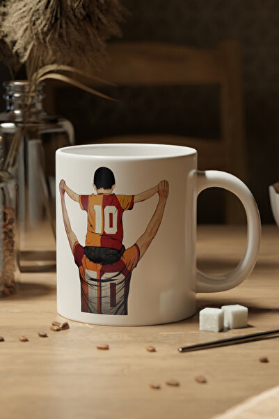 Saltos كوب مطبوع على شكل مروحة، كوب قهوة، أصفر، أحمر، فريق الأب والابن، هدية للأطفال