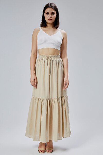 Bolivente Μινκ κανονική βαμβακερή φούστα Voile