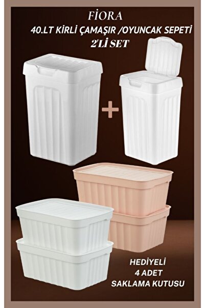 FİORA 2'Lİ SET - 40LT.KİRLİ ÇAMAŞIR - OYUNCAK SEPETİ