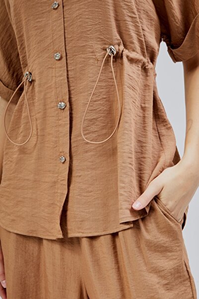 Bolivente Mink Relaxed Cut Shirt Trousers Set