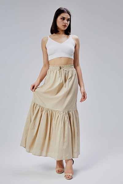 Bolivente Μινκ κανονική βαμβακερή φούστα Voile
