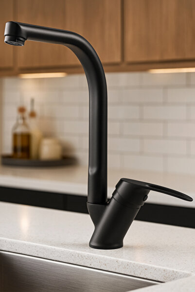 KUSTAR Tyal Tam Siyah Mutfak Evye Bataryası