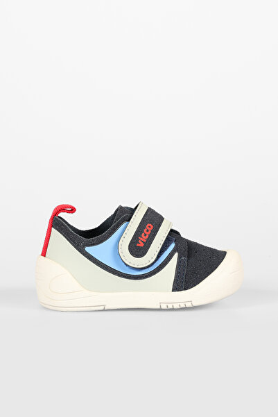 Vicco Uki Model Navy Blue Baby Boy First Step Comfortable Shoes