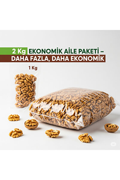İhlas Doğal İç Ceviz Kelebek 2 Kg - Premium Taze Ceviz İçi Ekonomik Aile Paketi