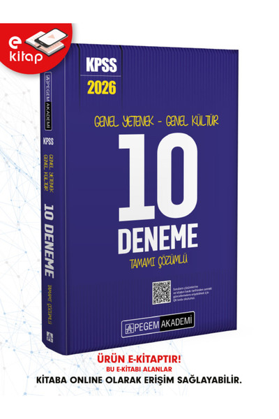 Pegem Akademi Yayıncılık 2026 KPSS Genel Yetenek Genel Kültür Tamamı Çözümlü ...