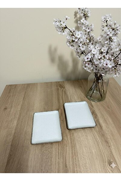 Kütahya Porselen Pearl Tarçın 18x13 Dikdörtgen Tabak 2 Li ( Amblemli )