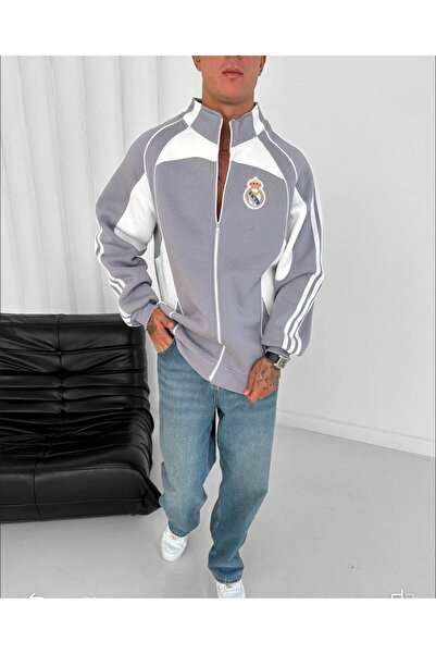 KUN SPORTSWEAR Color Blocked Pattern Premium Nostalgia Jacket Oversize Unisex