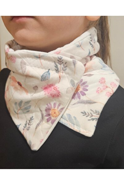 Leylace New Model_ Cotton Quilted and Muslin Fabric Children's Neck Collar-1