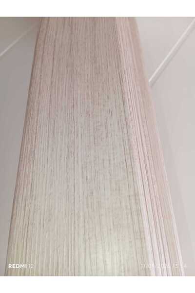 Çınar Kasa Pervaz İç Kapı PERVAZı 'Beyaz Teak' 5 Adet (1 Kapı için) L geçmeli PVC Kaplama 220*8cm