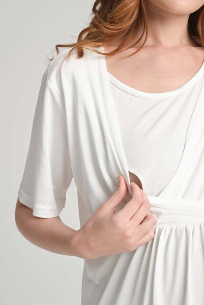 Genel Markalar Jakar Sabahlıklı Lohusa Gecelik Takımı