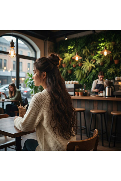 Ethab Ticaret فايبر سين كاباري فيليدج ويفي 8 قطع كافيه لايت/براون فاتح