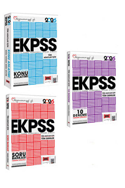 Yargı Yayınları Yargı Yayınları 2026 Tüm Adaylar İçin EKPSS GK-GY Tüm Dersler...