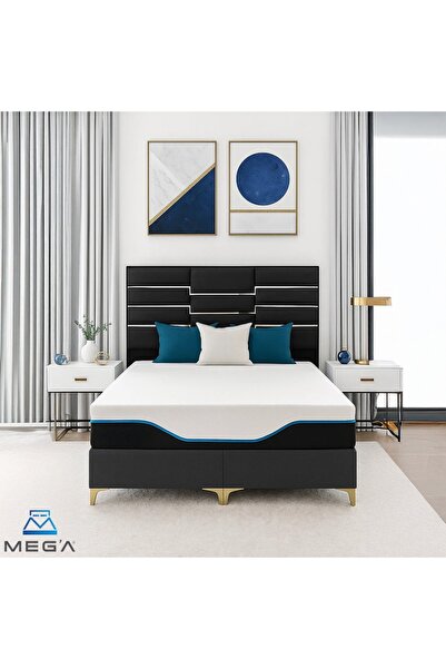 MEG'A Bedding Meg'a The Bed S1 Torba Yaylı Yatak Fermuarlı Yıkanabilir Kılıflı Ortopedik Visco Yatak