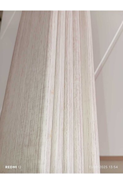 Çınar Kasa Pervaz İç Kapı PERVAZı 'Beyaz Teak' 5 Adet (1 Kapı için) L geçmeli PVC Kaplama 220*8cm