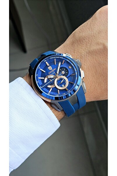 Raymond RYM-83020 SILIKON CRONO ERKEK SAAT RG-BL