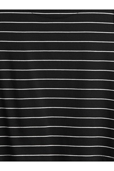 GAP Kadın Lacivert Organik Pamuk Heavyweight Crop Bluz