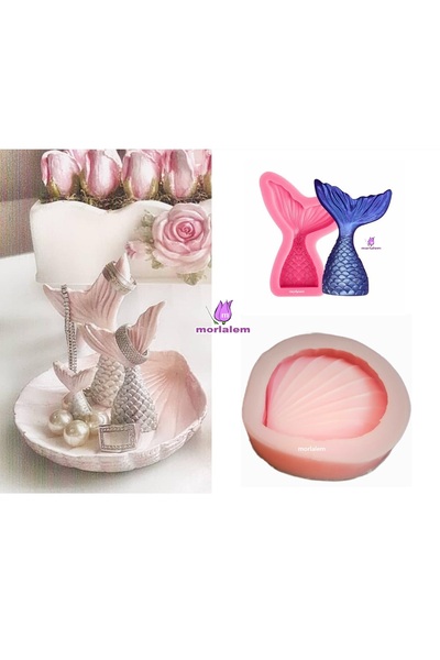 morlalem m 2'liDeniz Temalı Kalıplar, Deniz Kızı Kuyruğu Balık Kuyruk Midye T...