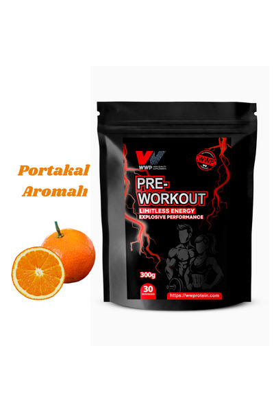 Pre-Workout Limitless Energy, Sınırsız Enerji & - 300g – Portakal Aromalı.
