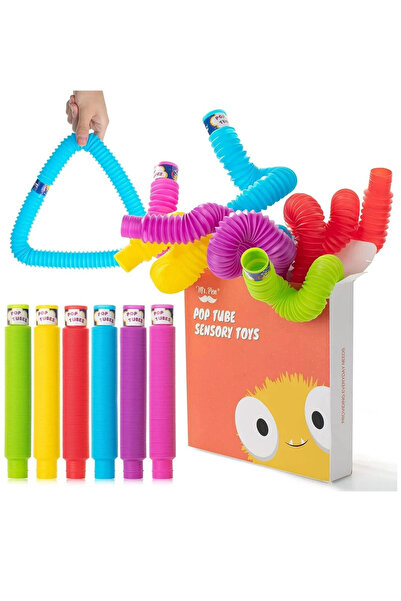 Genel Markalar Tekli Pop Tubes Renkli Uzayan Plastik Hortum Bükülebilir Boru’...