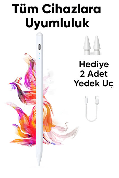 Fibaks Dokunmatik Kalem Tüm Cihazlara Uyumlu Tablet Telefon iPad Için Çizim & Yazı Kalemi Active Stylus Pen
