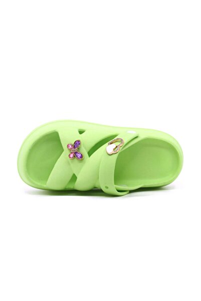 Riva Shoes Girls' Sandals Pool Beach Vacation Casual Summer Comfortable Non-Slip Sole Butterfly Detailed Slippers