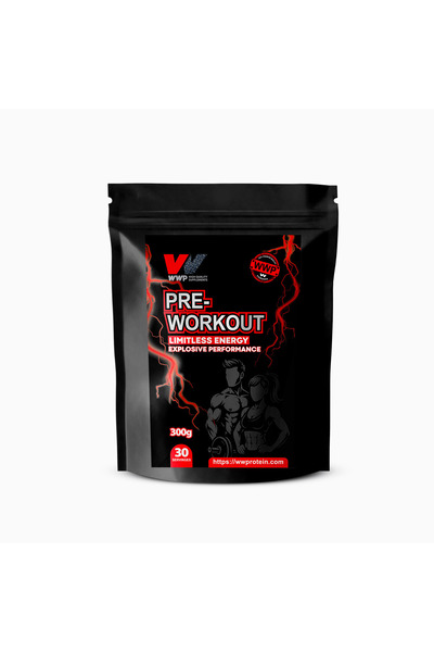 WWP Pre-Workout Limitless Energy, Sınırsız Enerji & - 300g – Limon Aromalı.