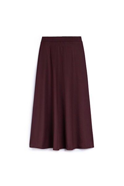 praye Fusta lungă evazată Burgundy Scuba