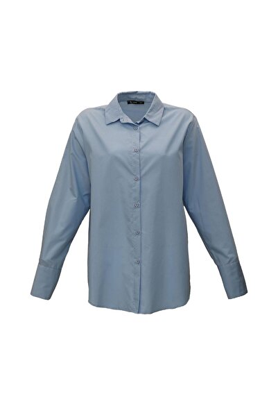 Sezgi Tekin Cămașă albastră BF Poplin