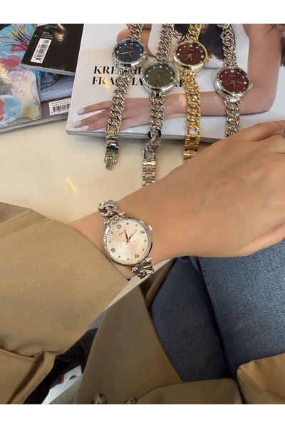 HNF LONDON ساعة فيينا ستيل النسائية