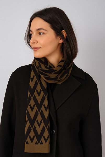 Sebir Moda Πλεκτό κασκόλ με σχέδιο V