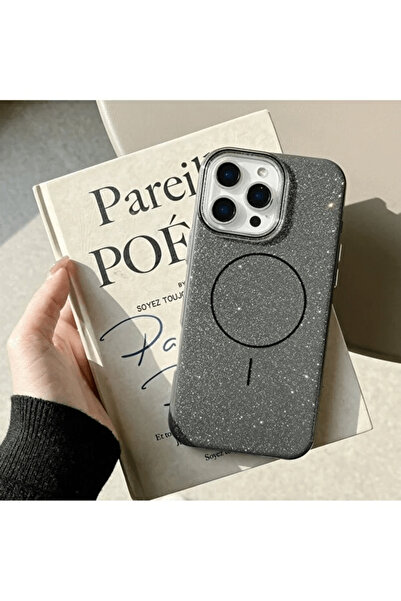 OSG iPhone 16 Pro Max Compatible Magsafe Supported Glitter Premium Design Phone Case