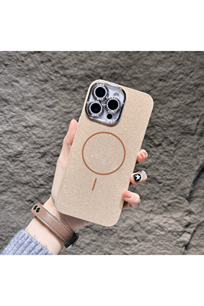 OSG iPhone 14 Pro Max Uyumlu Magsafe Destekli Simli Premium Tasarım Telefon K...