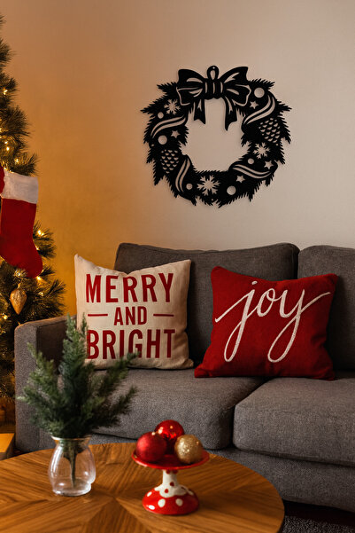 VENON Yılbaşı Hazırlık Duvar Kapı Süsü 30 Cm METAL NOEL Kutlama Parti Yıllar Boyu Kullanım