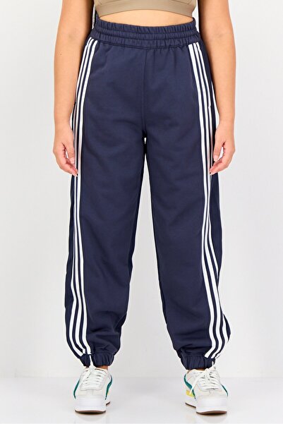 adidas Women Loose Fit Embroidered Logo Training Jogger Pants, Dark Blue