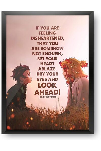 Emoda home Trove ملصق قاتل الشياطين رينجوكو - تصميم الكلمات الأخيرة 40 × 60 سم