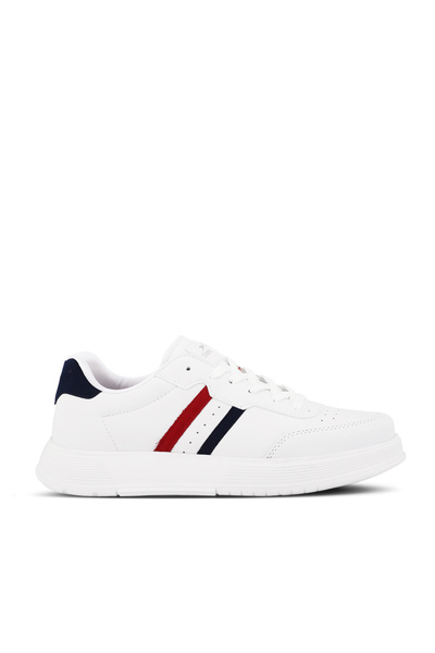 Slazenger ZIPPER I Kadın Beyaz / Lacivert / Kırmızı Günlük Spor Ayakkabısı