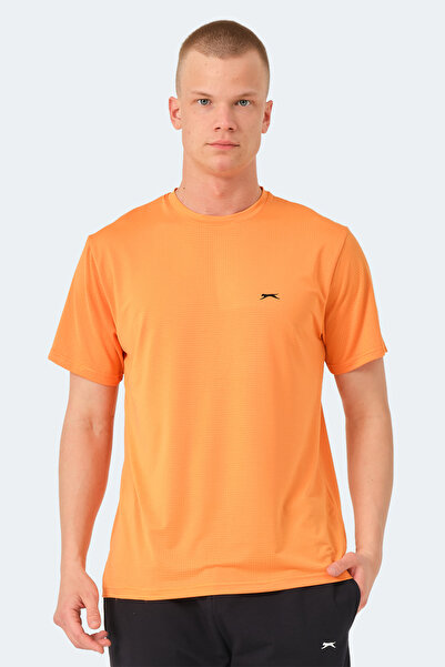 Slazenger Σετ OSWIN με 5 ανδρικά μπλουζάκια - Γκρι - Χακί - Κόκκινο - Μπλε Σαξοφόρο - Πορτοκαλί