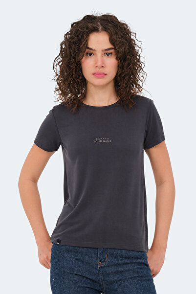 Slazenger Σετ PAYTONS με 5 γυναικεία μπλουζάκια εκρού - Μαύρο - Σκούρο Γκρι - Βουργουνδία - Μπλε