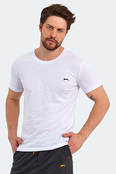 Slazenger SANDER KTN Σετ 5 ανδρικών μπλουζών - Λευκό - Γκρι - Μαύρο - Ναυτικό μπλε - Κόκκινο