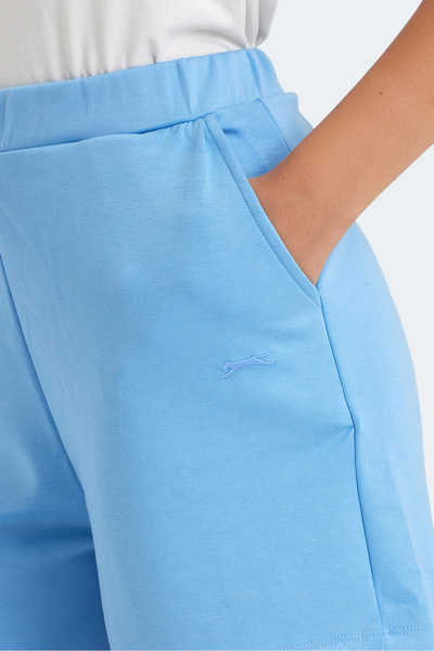 Slazenger Pantaloni scurți albastri VIDAR pentru femei cu buzunare