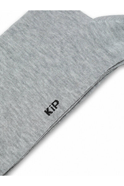 Kip Gray Elastane 75% Cotton Polyamide Socks