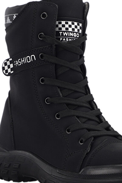 Esem HINA Жіночі чорні нубокові черевики