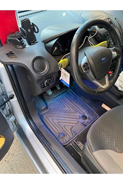 ACK Dizayn FORD COURİER 2014-2023 4D ARACA ÖZEL HAVUZLU PASPAS TAKIMI (KARBON)