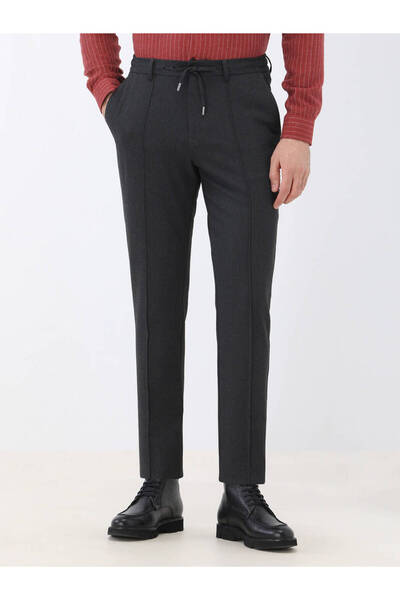 Kip Antrasit Dokuma Jogging Fit Casual Pantolon