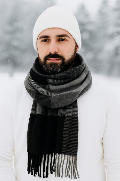 Suyutti Чоловічий теплий шарф з візерунком