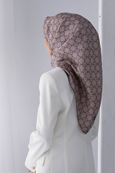 Vissona 57% Mătase 43% VISCOS Twill Mătase Monogramă Motivat nurcă Colorat 90...